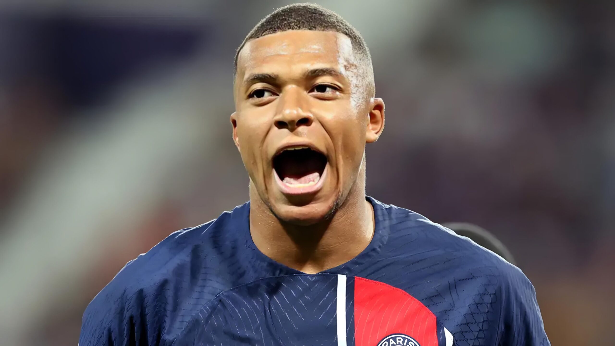 Mbappe with a a celebration